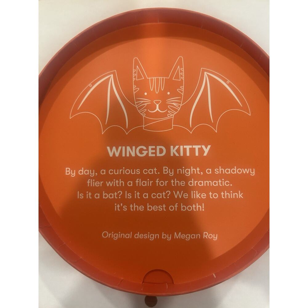 Erstwilder Winged Kitty Necklace By Megan Roy Haunted at Heart NIB - Picture 10 of 10